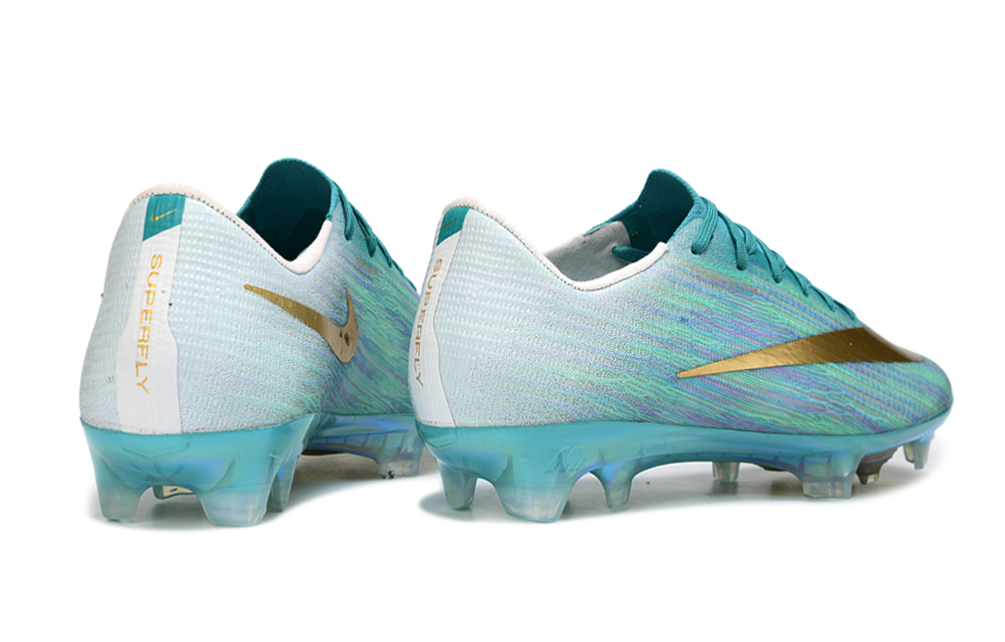 Chuteira Nike Air Zoom Mercurial Superfly 11 Elite FG - Azul e Dourado