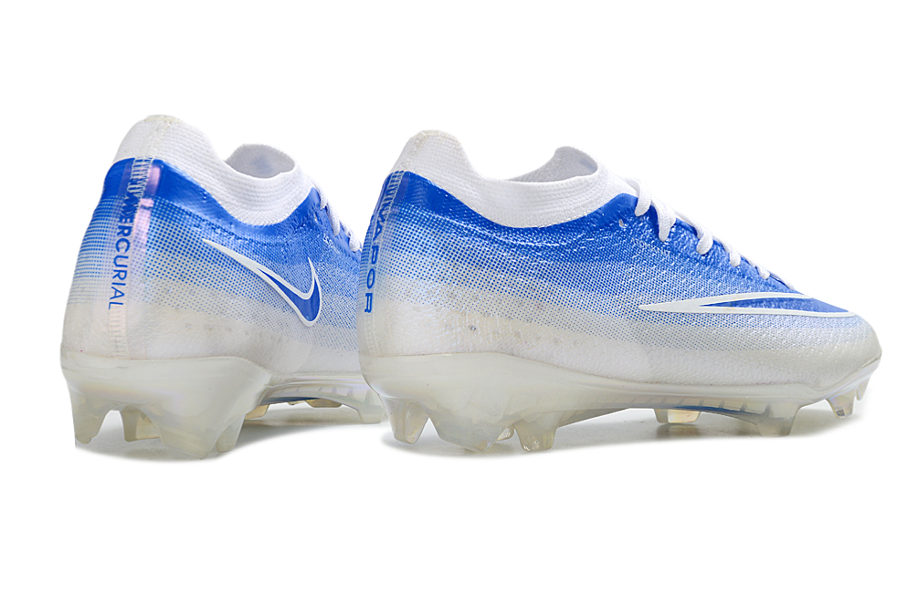 Chuteira Nike Air Zoom Mercurial Vapor 17 Elite FG - Branco e Azul