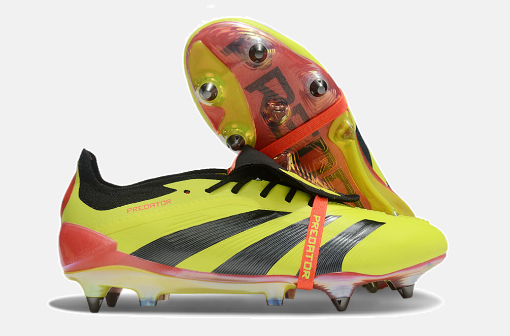 Adidas Predator Elite Fold-Over Tongue SG - Amarela, Preta e Laranja