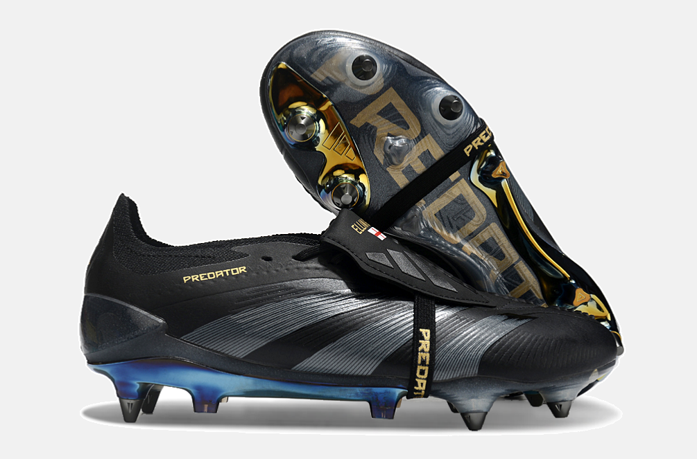 Adidas Predator Elite Fold-Over Tongue SG - Preta e Cinza