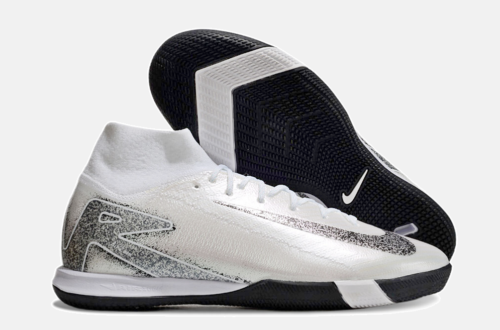 Chuteira Nike Air Zoom Mercurial Superfly 10 Elite IC - Branca e Prata - imagem 8