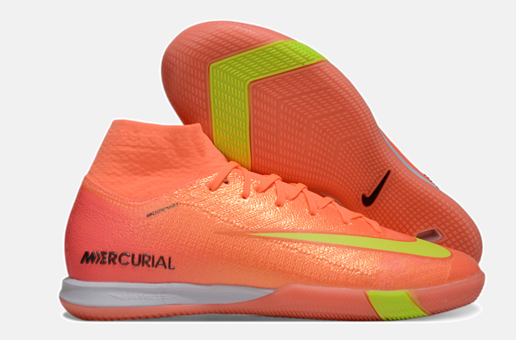 Chuteira Nike Air Zoom Mercurial Superfly 10 Elite IC - Laranja e Verde - imagem 8