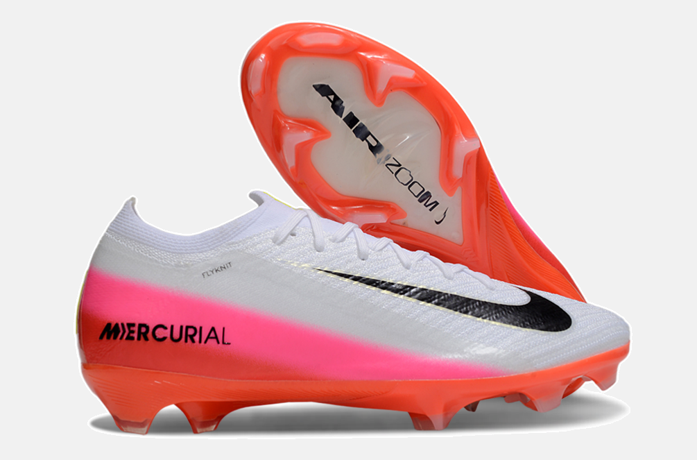 Chuteira Nike Mercurial Vapor 16 Elite FG - Branca, Vermelha e Laranjada - Pack Fear Nothing - imagem 8