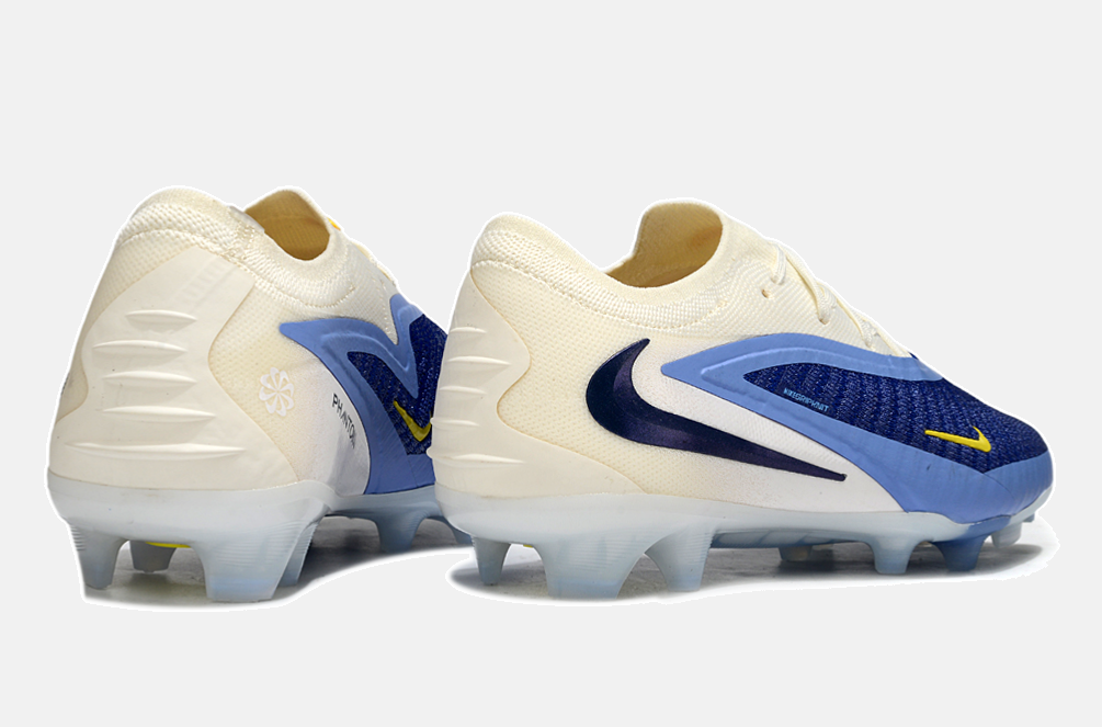 Chuteira Nike Phantom 6 Elite FG - Branca e Azul - Pack Fear Nothing