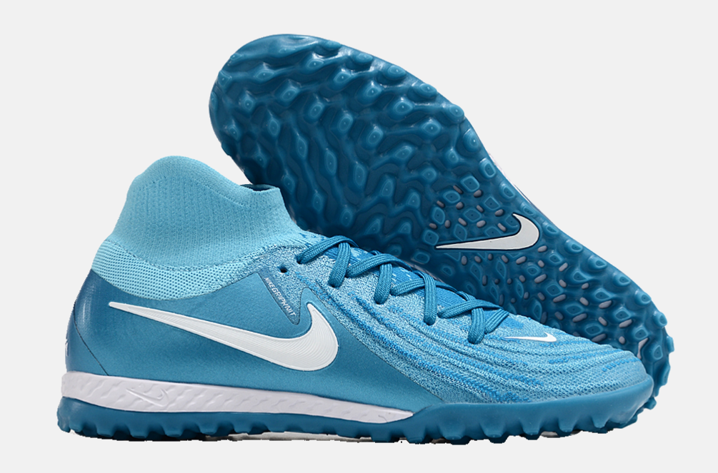 Chuteira Nike Phantom Luna TF - Azul e Branca