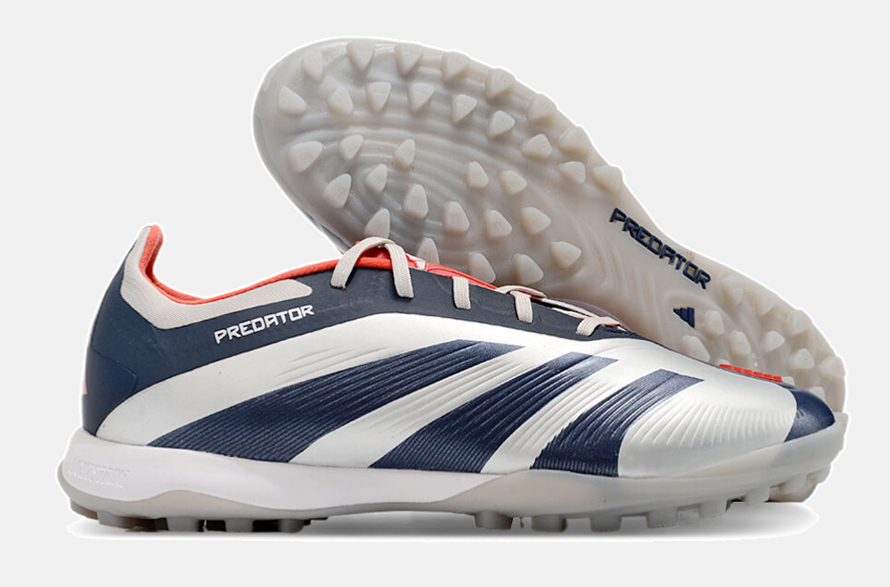 Chuteira Society Adidas Predator Elite 24 TF - Branca e Azul