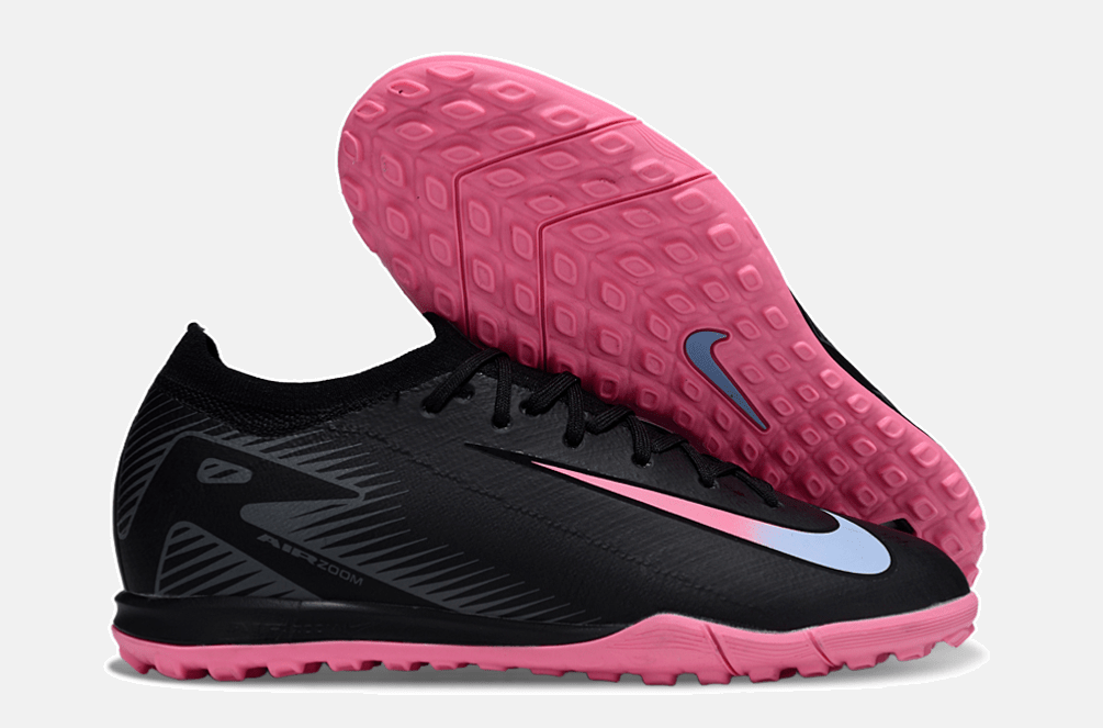 Chuteira Society Nike Air Zoom Mercurial Vapor 16 Elite TF - Preta e Rosa - MAGNUM SPORT*