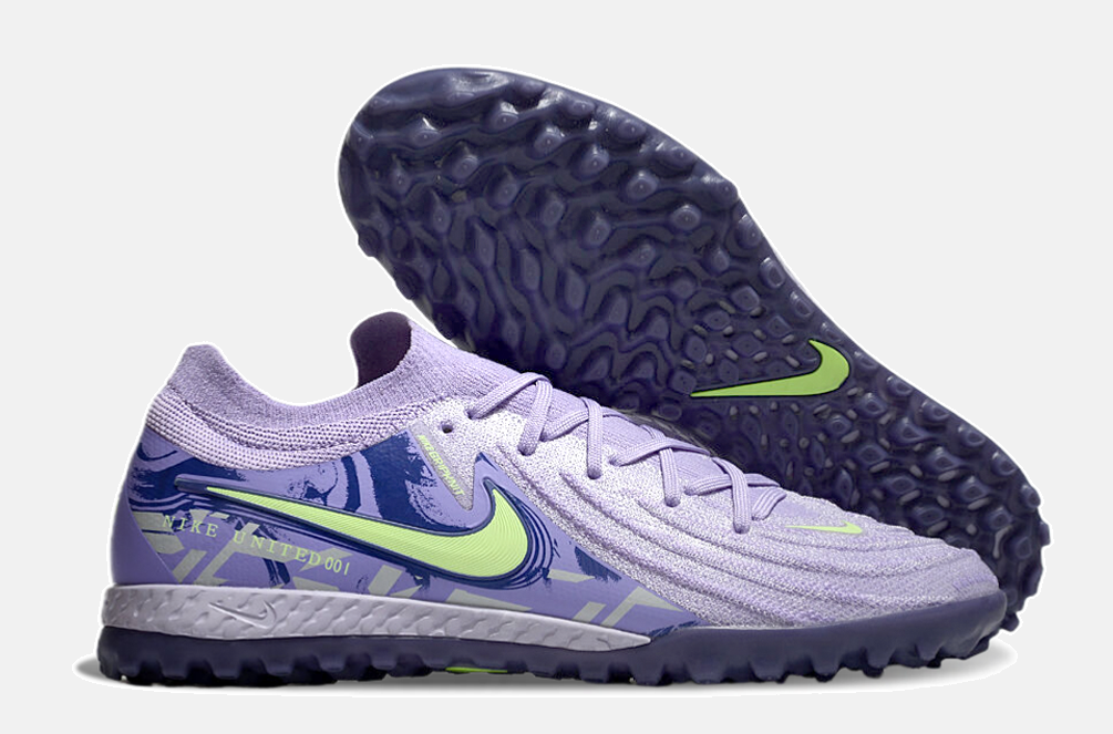 Chuteira Society Nike Phantom GX II TF - Roxa e Verde