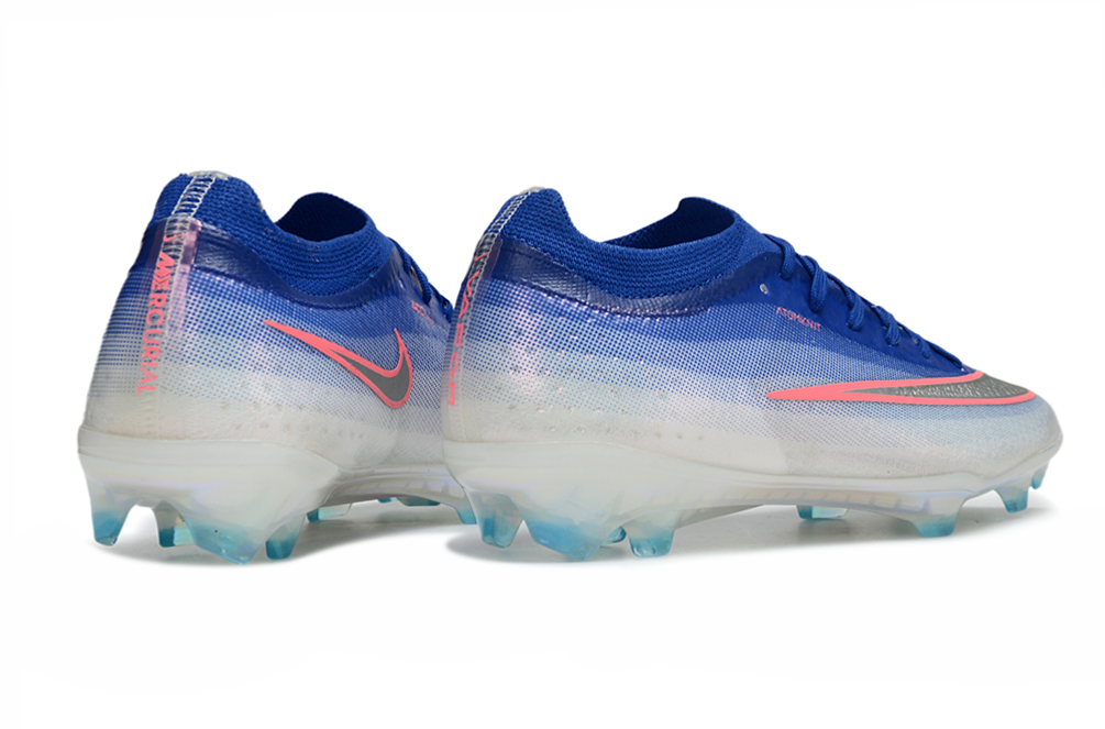 Chuteira Nike Air Zoom Mercurial Vapor 17 Elite FG - Azul e Branco