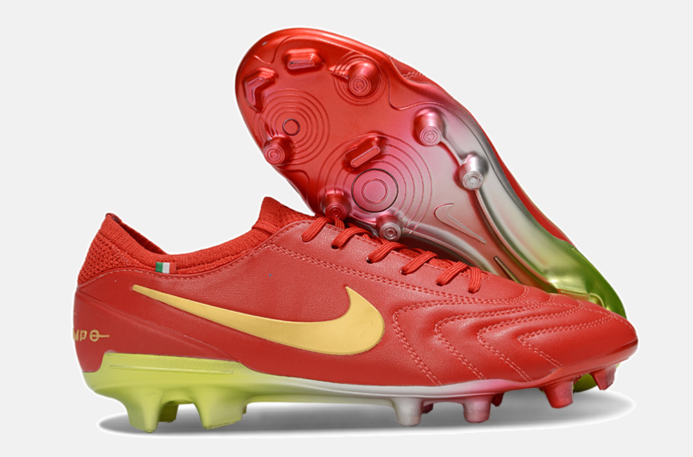 Nike Tiempo Legend 10 FG - Vermelha e Dourada - Edição Especial - imagem 8