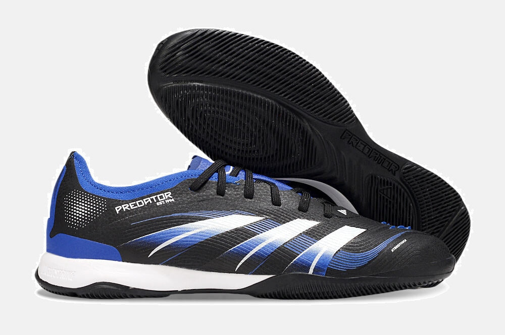 Tênis Futsal Adidas Predator Elite Fold-Over Tongue IC - Preta, Azul e Branca