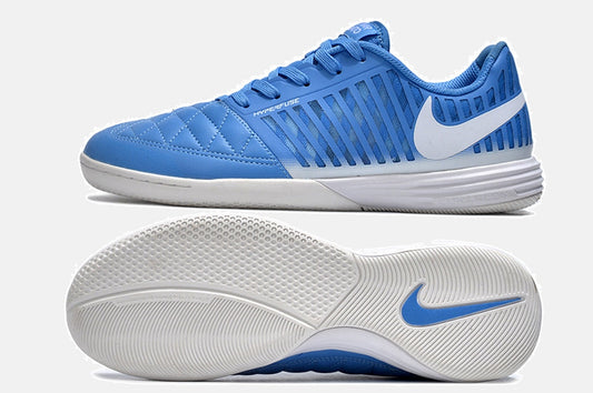 Tênis Futsal Nike Lunar Gato IC - Azul e Branca