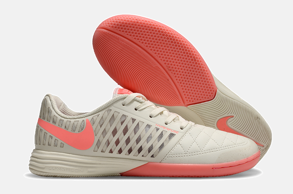 Tênis Futsal Nike Lunar Gato IC - Branca e Rosa