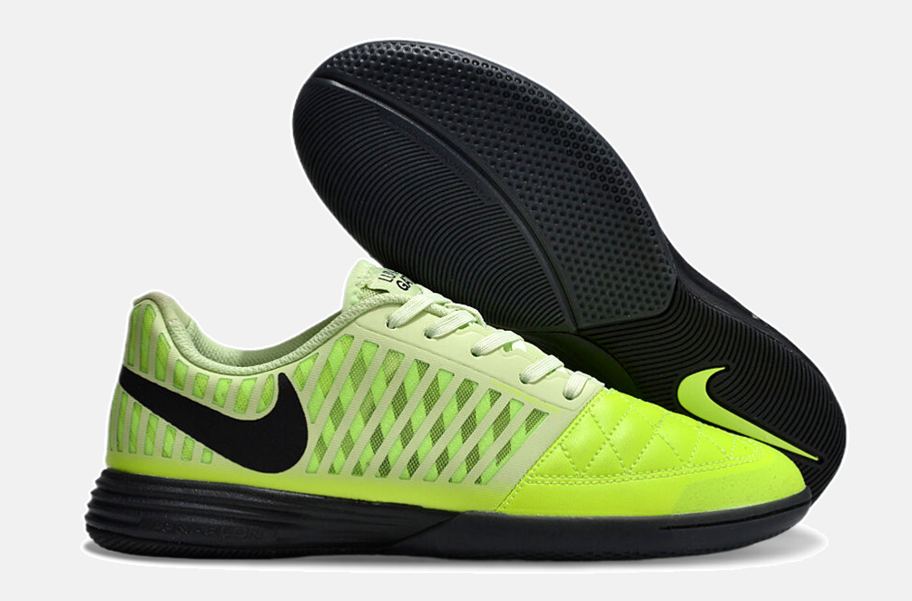 Tênis Futsal Nike Lunar Gato IC - Verde e Preta