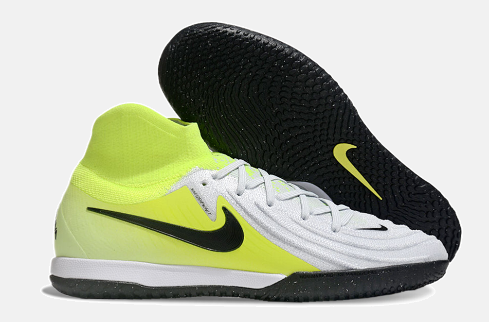 Tênis Futsal Nike Phantom Luna IC - Branca, Verde e Preta