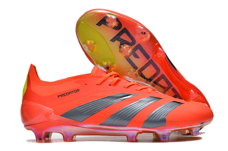 Chuteira Adidas Predator Elite FG - Laranja e Cinza