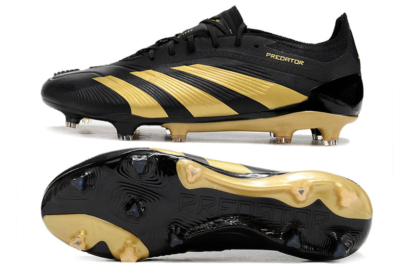 Chuteira Adidas Predator Elite FG - Dourada e Preta