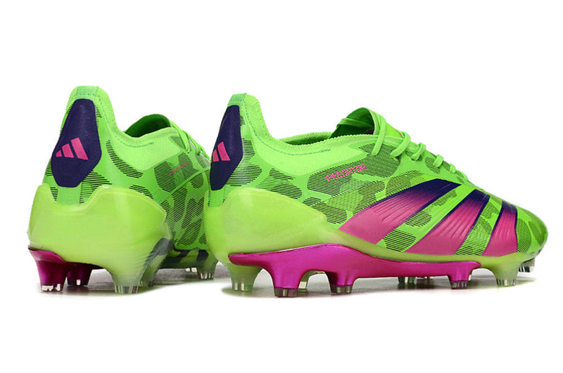 Chuteira Adidas Predator Elite FG - Verde e Rosa