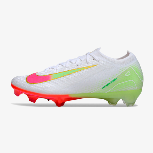 Chuteira Nike Air Zoom Mercurial Vapor 16 Elite FG - Branca, Verde e Rosa