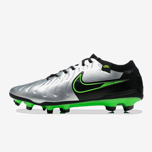 Chuteira Nike Tiempo Legend 10 FG - Verde e Prata