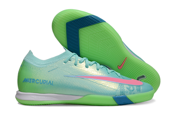 Chuteira Futsal Nike Mercurial Air Zoom Vapor 16 IC - Azul e Verde