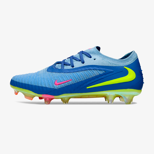 Chuteira Nike Phantom 6 Elite FG - Azul, Rosa e Verde