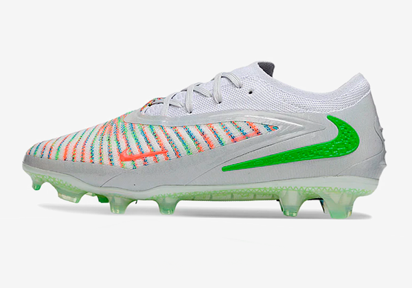 Chuteira Nike Phantom 6 Elite FG - Branco e Verde - EA FC