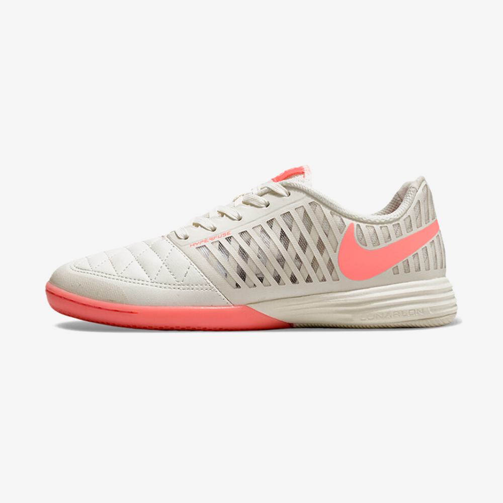 Tênis Futsal Nike Lunar Gato IC - Branca e Rosa