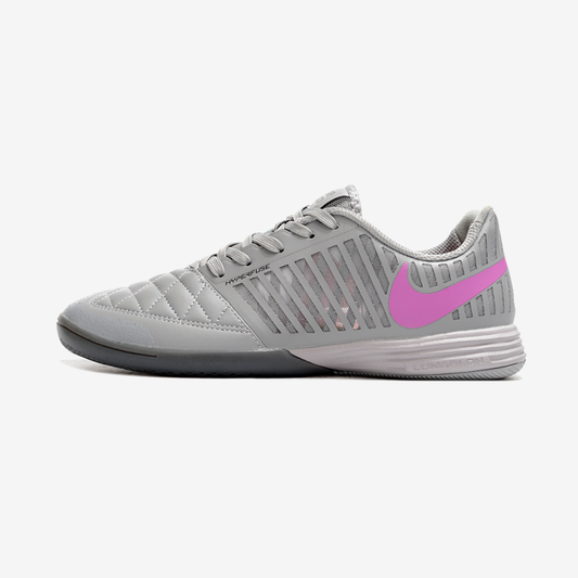 Tênis Futsal Nike Lunar Gato IC - Cinza e Roxa
