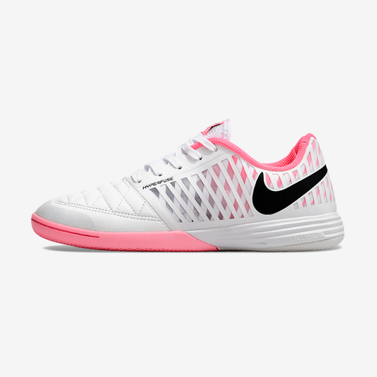 Tênis Futsal Nike Lunar Gato IC - Branco e Rosa