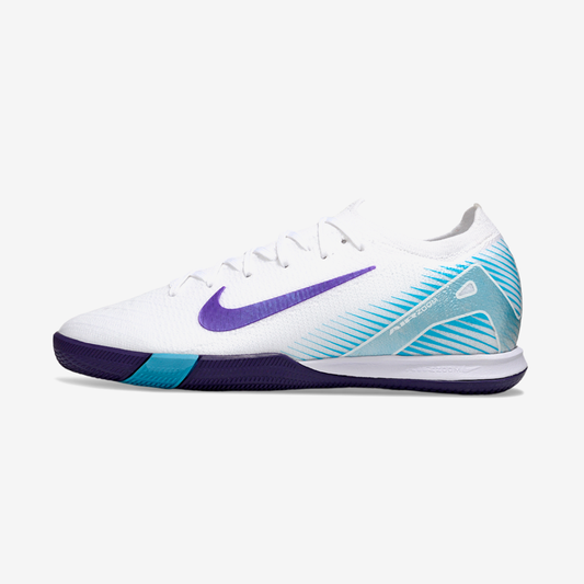Chuteira Futsal Nike Mercurial Air Zoom Vapor 16 IC - Branca e Azul