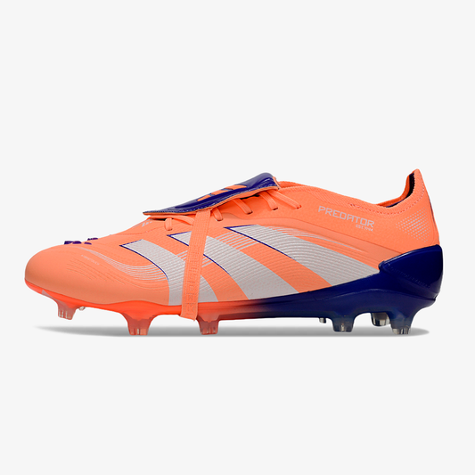 Chuteira Adidas Predator Elite Fold-Over Tongue FG - Laranja, Azul e Branca
