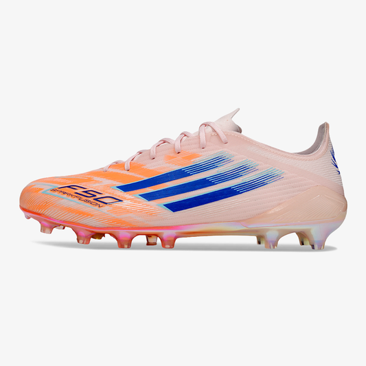 Chuteira Adidas F50 Elite FG - Laranja e Azul - Sparkfusion