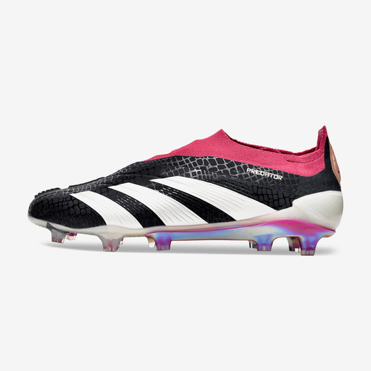 Chuteira Adidas Predator Elite Laceless FG - Preta e Branca