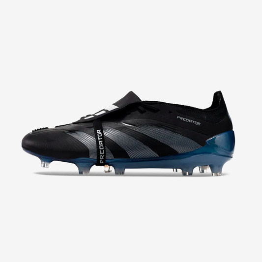 Chuteira Adidas Predator Elite Tongue FG - Preta e Azul