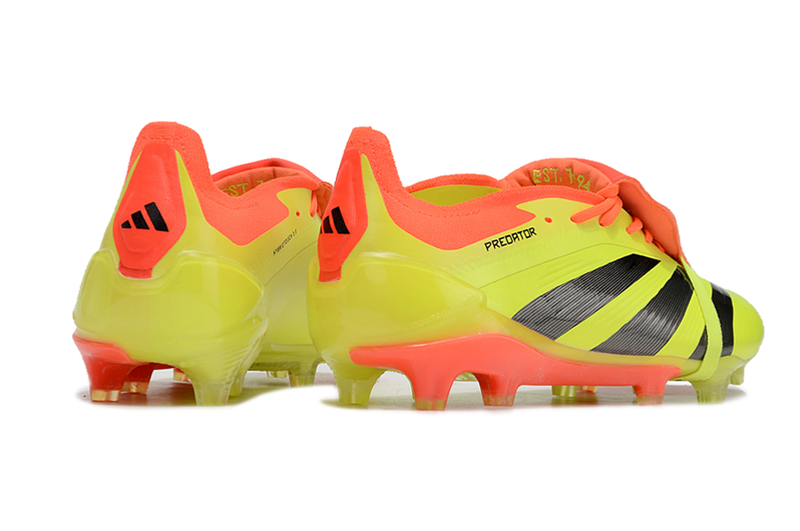 Chuteira Adidas Predator Elite Tongue FG - Amarela e Laranja