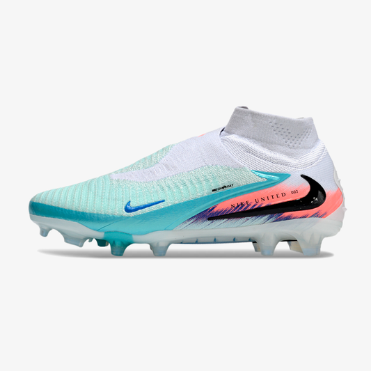 Chuteira Nike Phantom 6 Elite FG - Azul, Cinza e Rosa