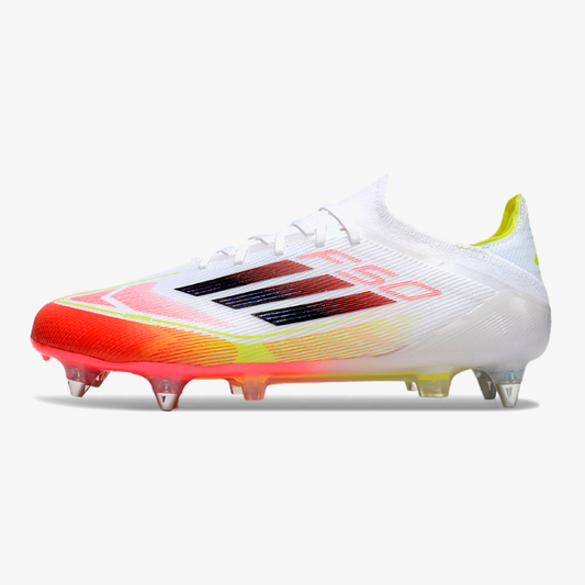 Chuteira Adidas F50 Elite SG - Branco e Laranja