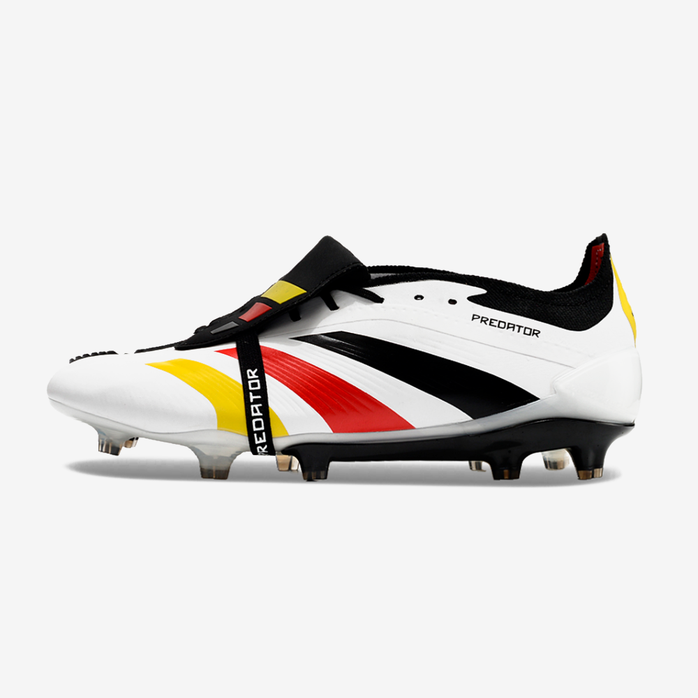 Chuteira Adidas Predator Elite Tongue FG - Branca e Preta