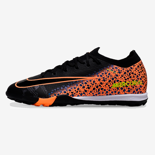 Chuteira Society Nike Air Zoom Mercurial Vapor 16 Elite TF - Preta e Laranja