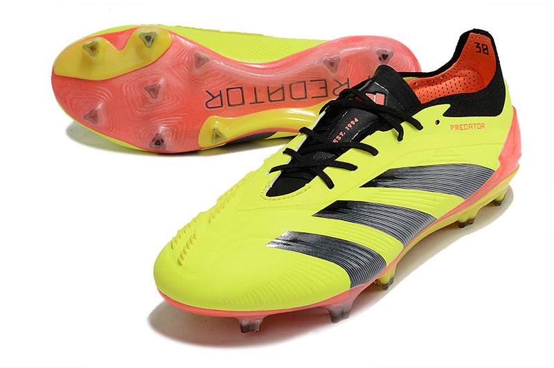 Chuteira Adidas Predator Elite FG - Verde e Laranja