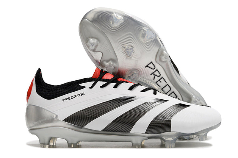 Chuteira Adidas Predator Elite FG - Branca e Preta