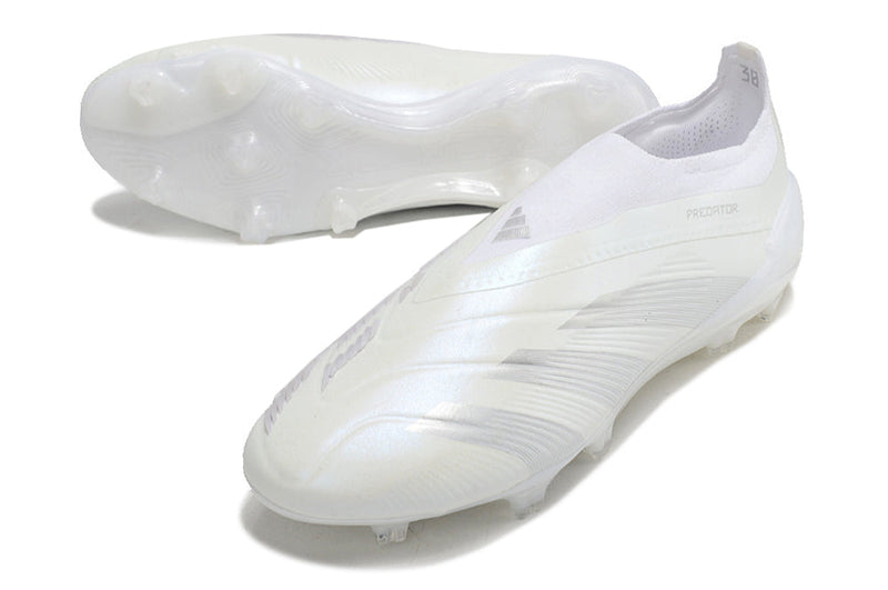 Chuteira Adidas Predator Elite Laceless FG - Branca