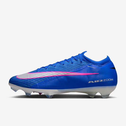 Chuteira Nike Air Zoom Mercurial Vapor 16 Elite FG - Azul, Branca e Rosa - Attack Pack