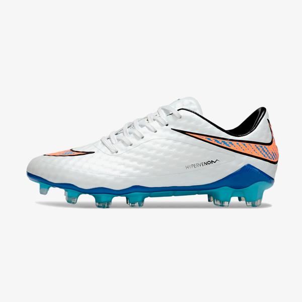 Chuteira Nike Hypervenom Elite FG - Branca e Azul