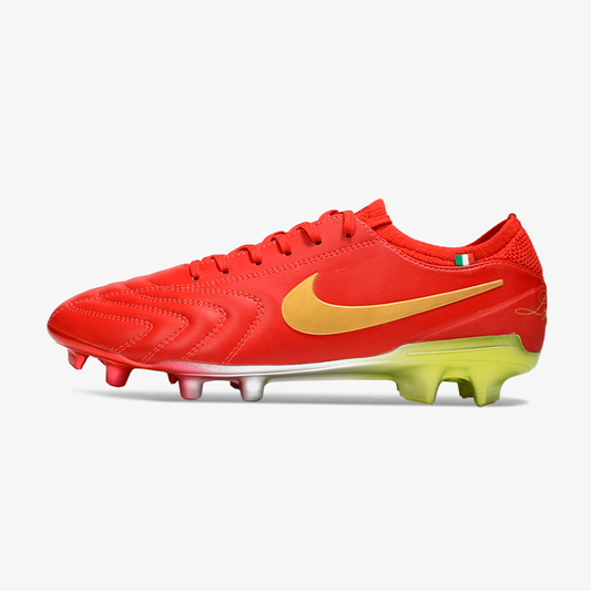 Nike Tiempo Legend 10  FG -  Vermelha e Dourada - Edição Especial