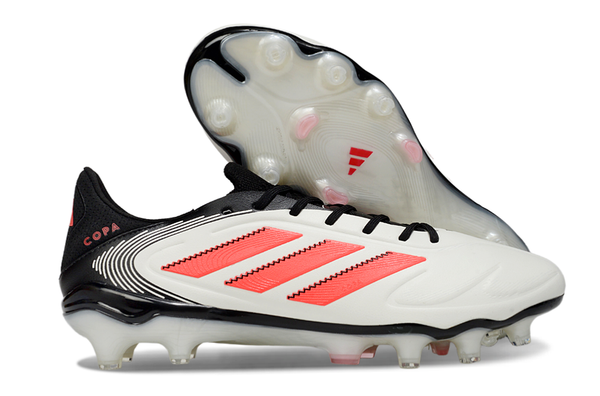 Chuteira Adidas Copa Pure III Elite FG - Branca e Laranja