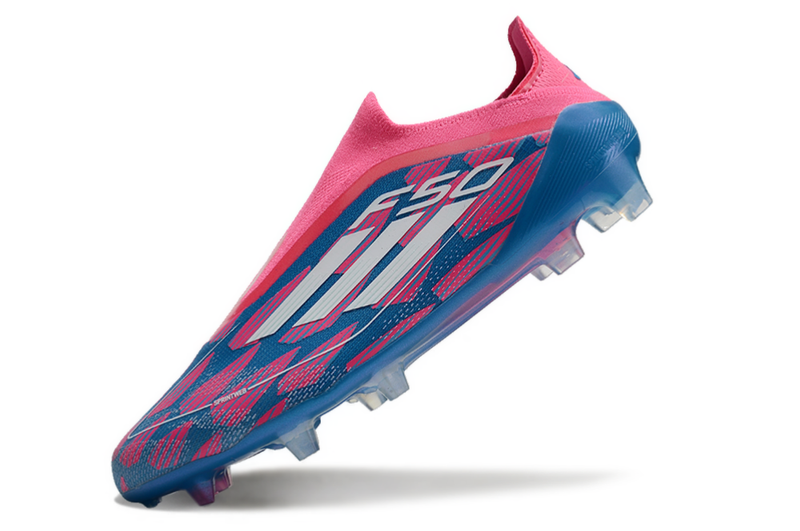 Chuteira Adidas F50 LL FG - Azul e Rosa