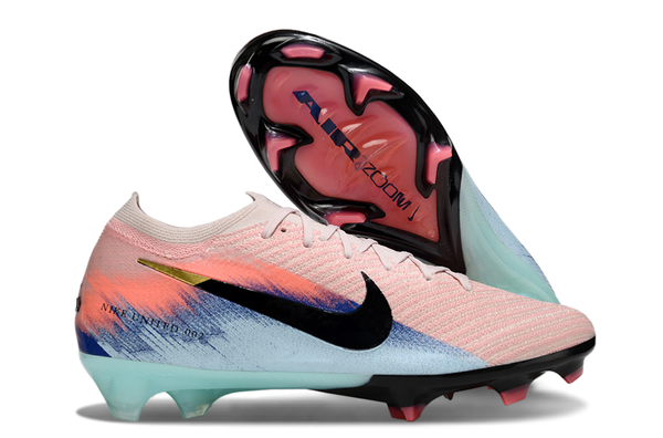 Chuteira Nike Air Zoom Mercurial Vapor 16 Elite FG - Rosa, Azul e Preta