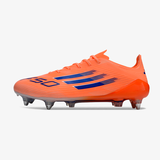 Chuteira Adidas F50 Elite SG - Laranja, Azul e Branca - Coral Blaze Pack